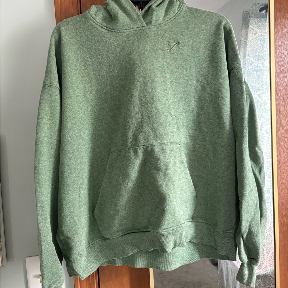 Green gymshark rest day hoodie
